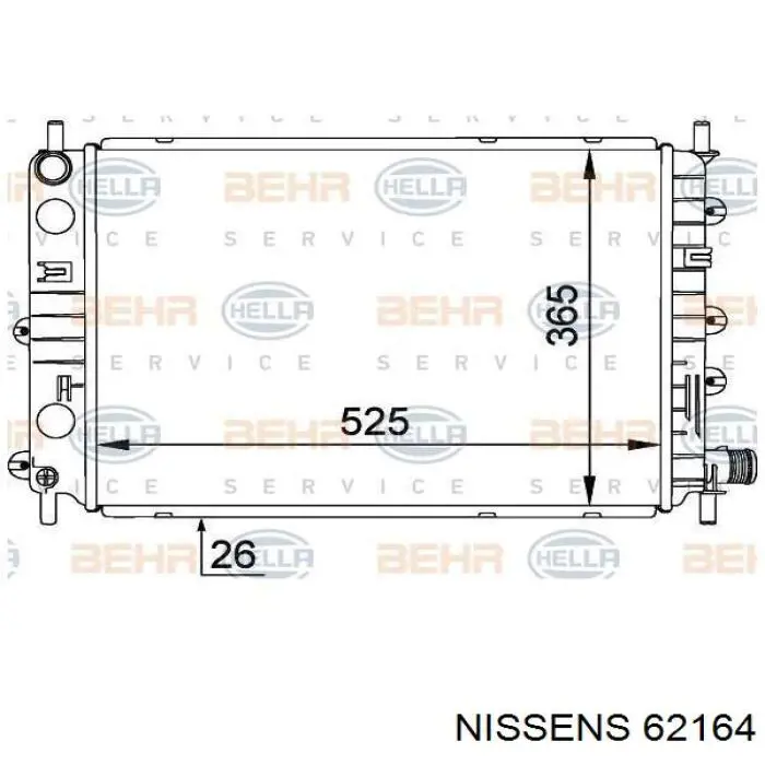 Радиатор охлаждения двигателя Ford 1664804 цена, от 24.46 USD