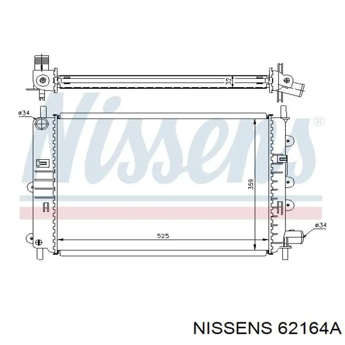 Радиатор 62164A Nissens