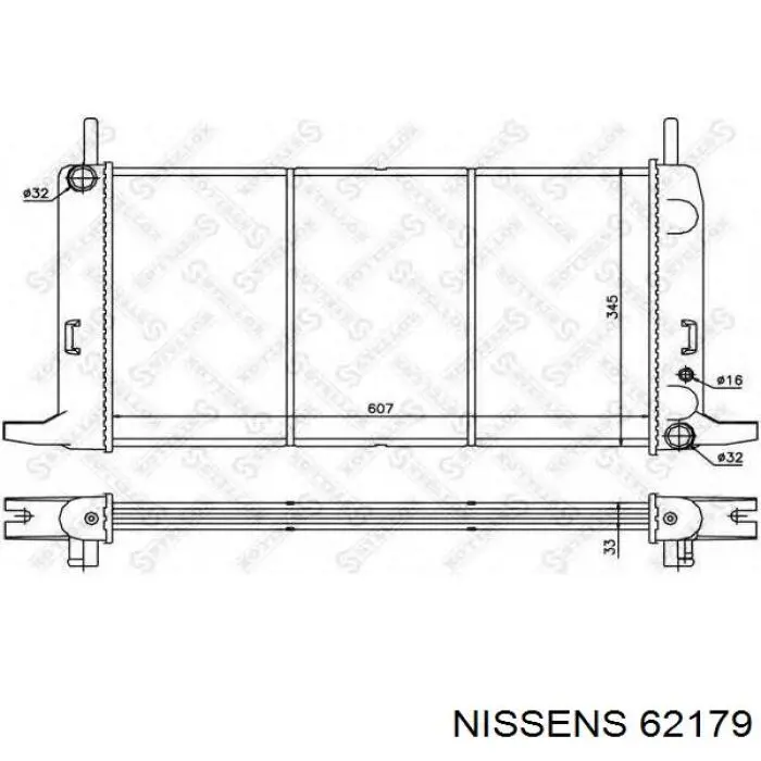 Радиатор 62179 Nissens