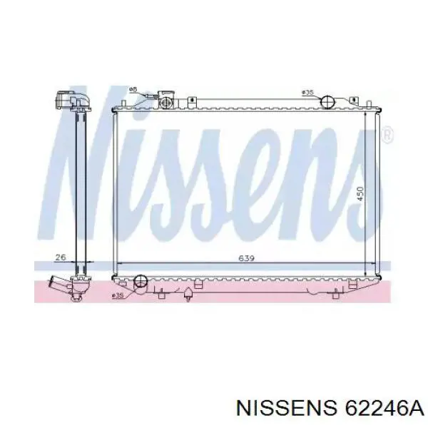 62246A Nissens радиатор
