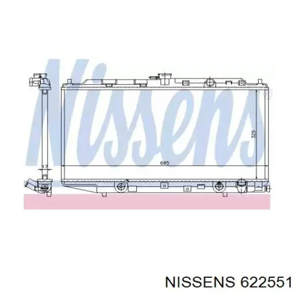 622551 Nissens радиатор
