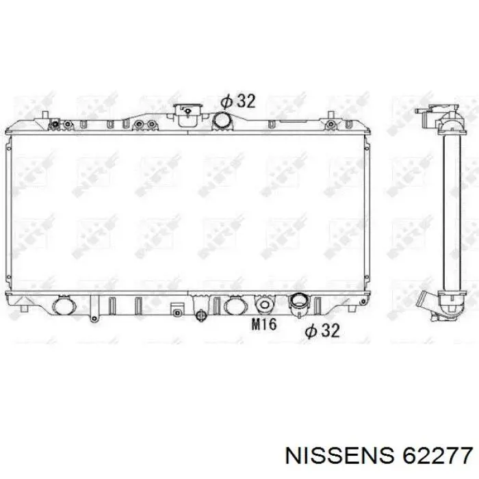 Радиатор 62277 Nissens