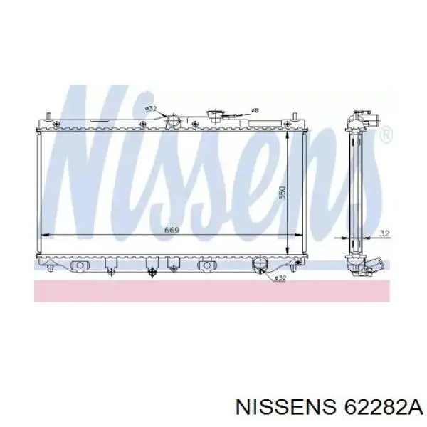 62282A Nissens радиатор