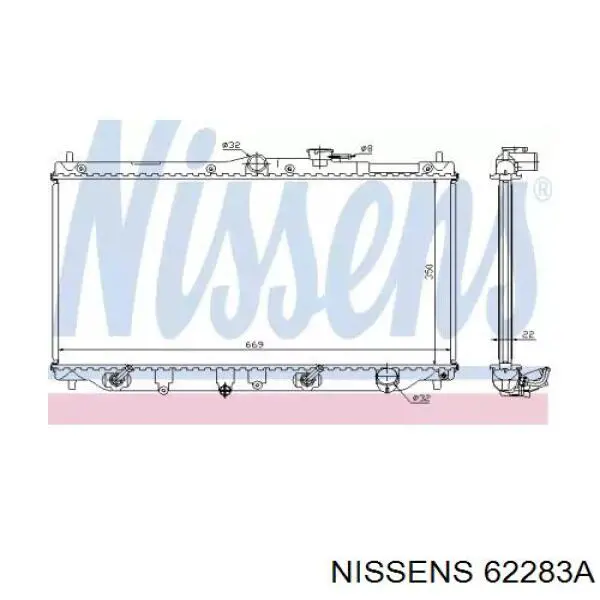 62283A Nissens радиатор