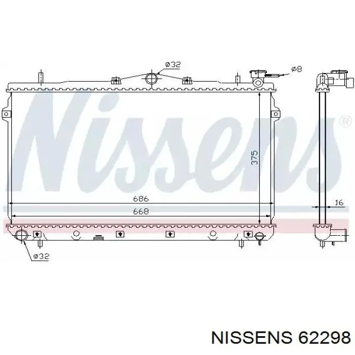 62298 Nissens радиатор