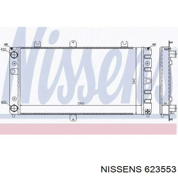 623553 Nissens радиатор