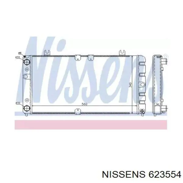 623554 Nissens Радиатор основной