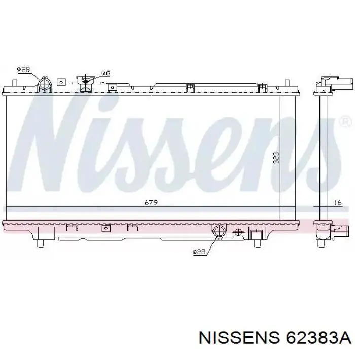 Радиатор 62383A Nissens