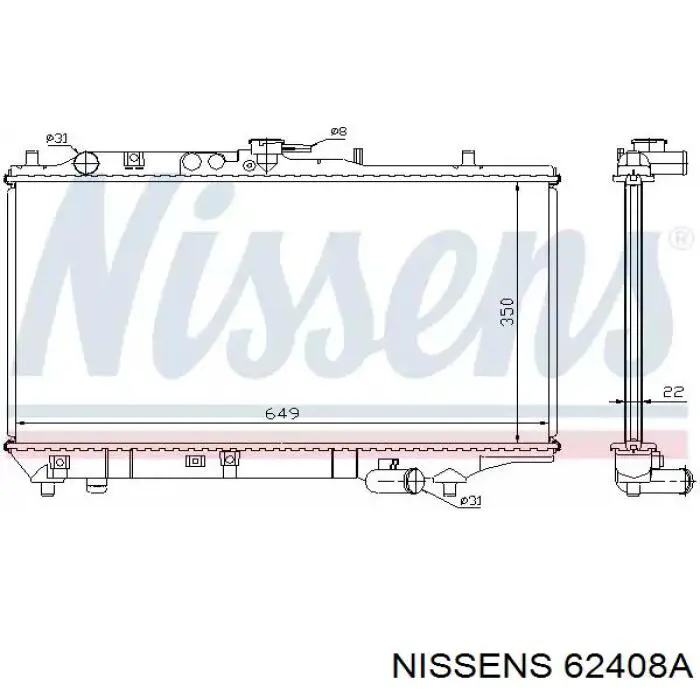 62408A Nissens радиатор