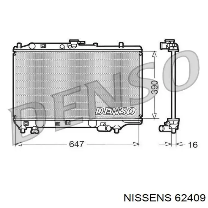 Радиатор 62409 Nissens