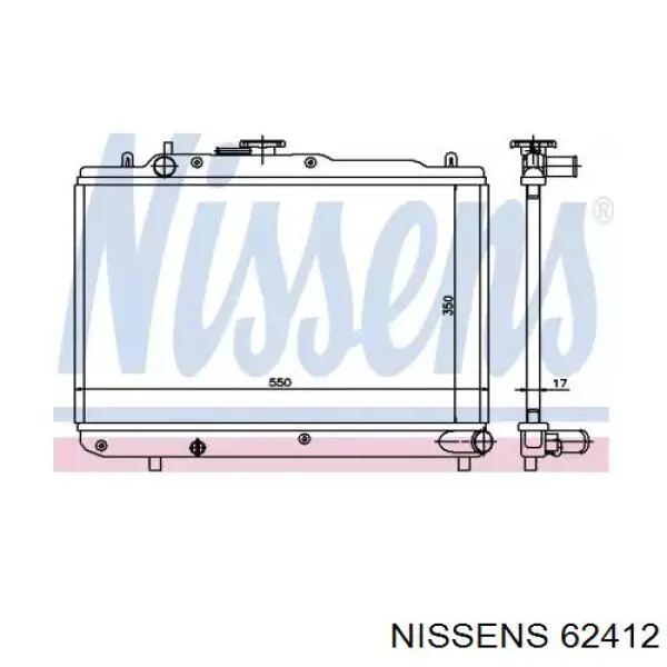 62412 Nissens радиатор