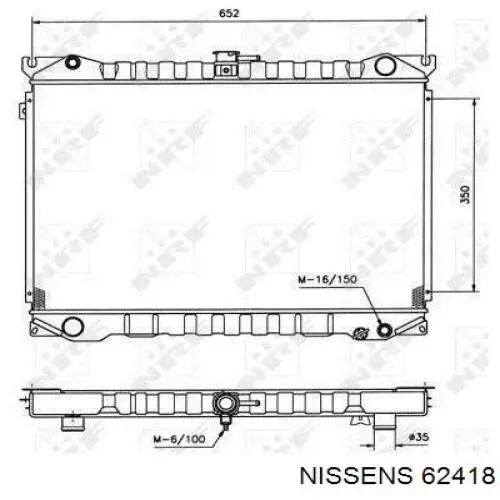 Радиатор 62418 Nissens