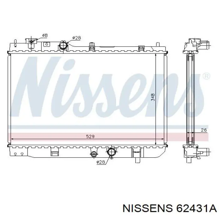 62431A Nissens радиатор