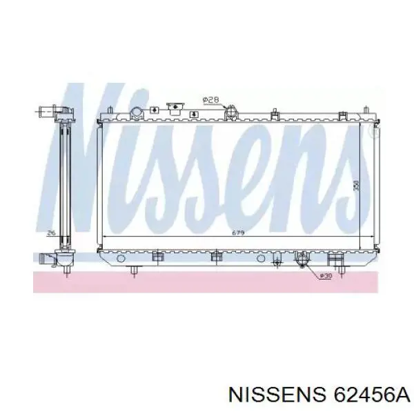 62456A Nissens радиатор