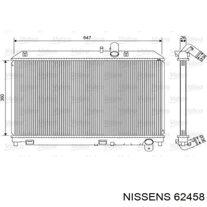 Радиатор 62458 Nissens