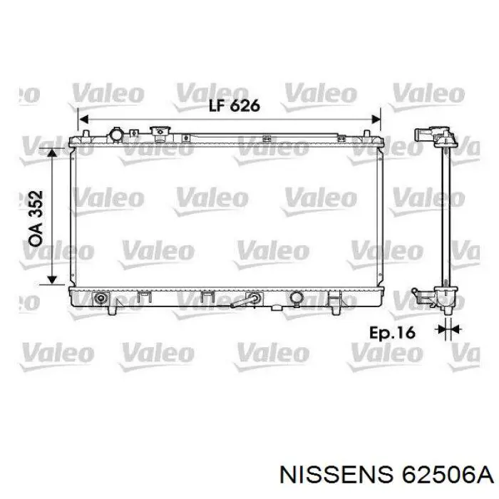 Радиатор 62506A Nissens