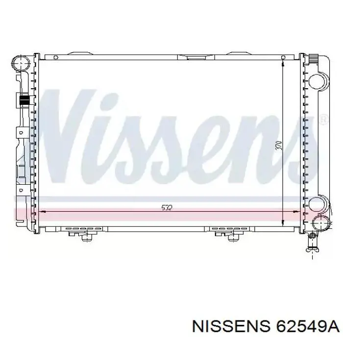 62549A Nissens радиатор
