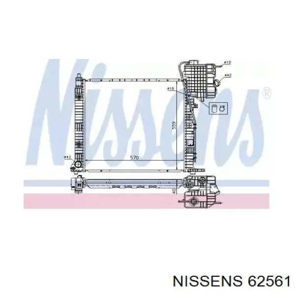 Радиатор 62561 Nissens