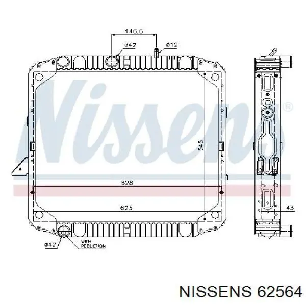 62564 Nissens радиатор
