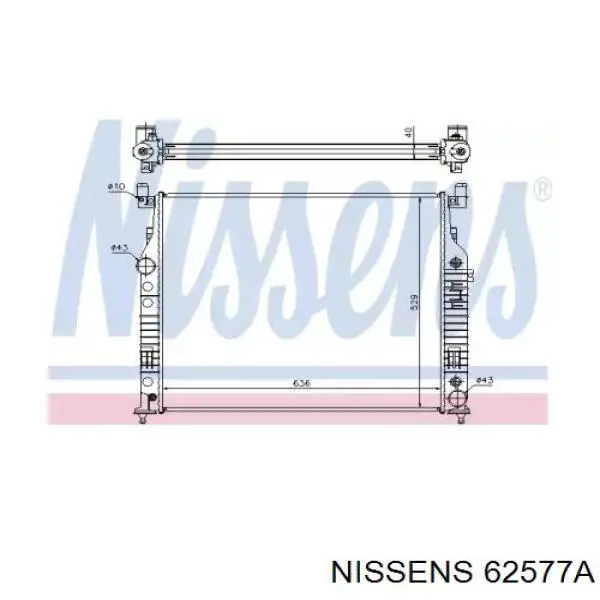 62577A Nissens радиатор