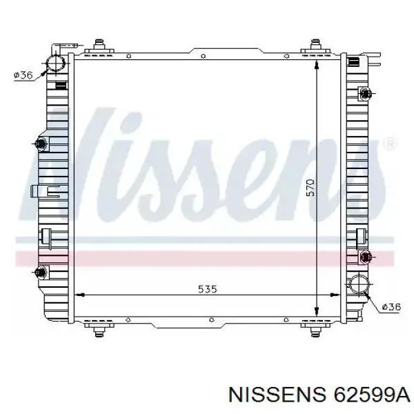 62599A Nissens радиатор