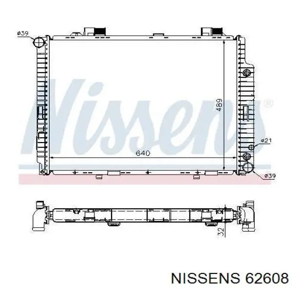 62608 Nissens радиатор