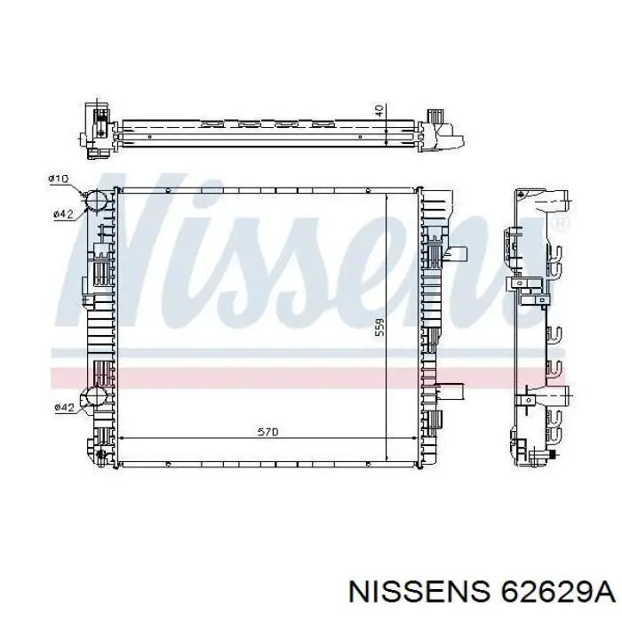 Радиатор 62629A Nissens