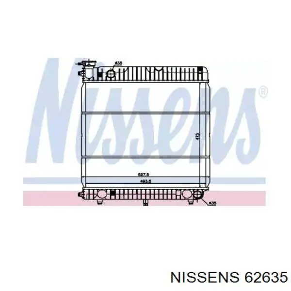 Радиатор 62635 Nissens