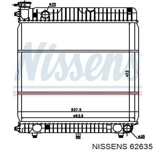 62635 Nissens Радиатор основной
