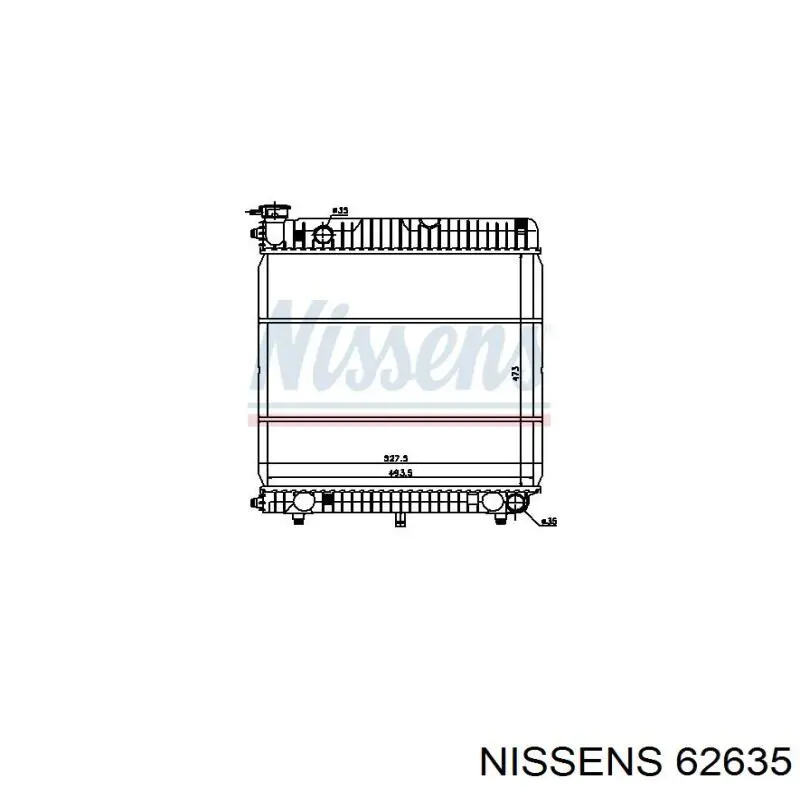 62635 Nissens радиатор