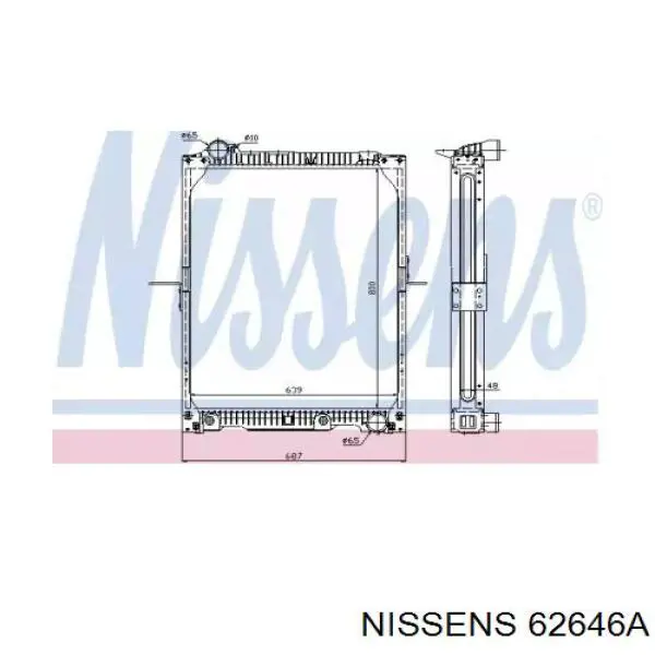 62646A Nissens Радиатор основной