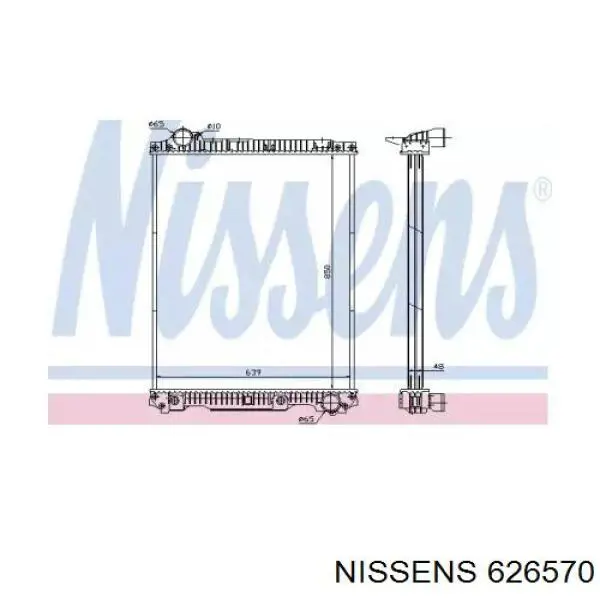 626570 Nissens Радиатор основной