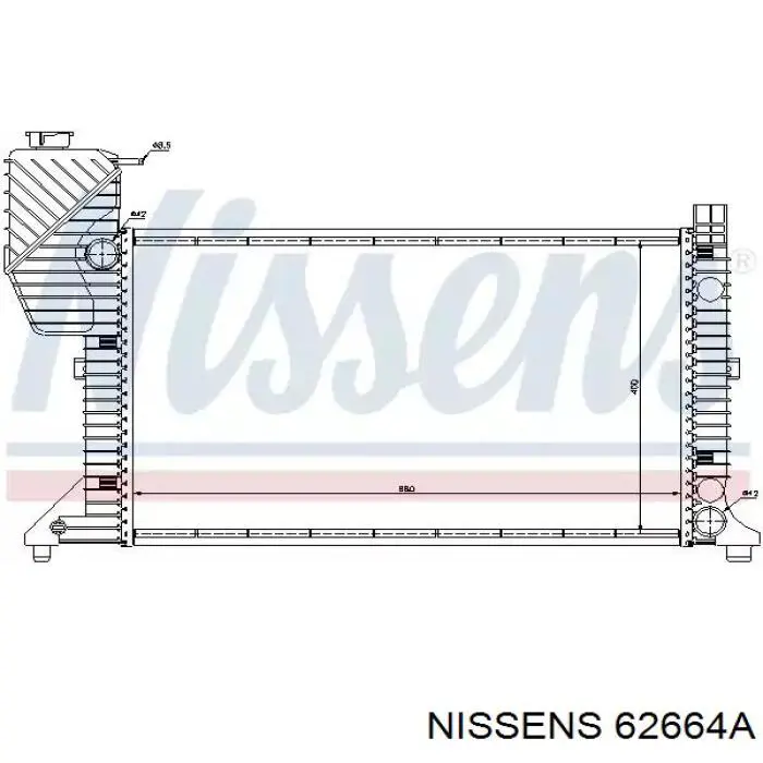 62664A Nissens радиатор