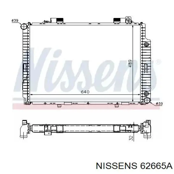 62665A Nissens радиатор