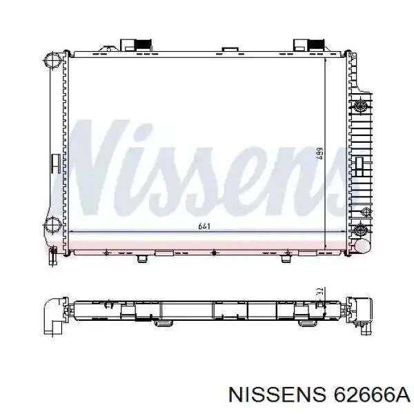 62666A Nissens радиатор