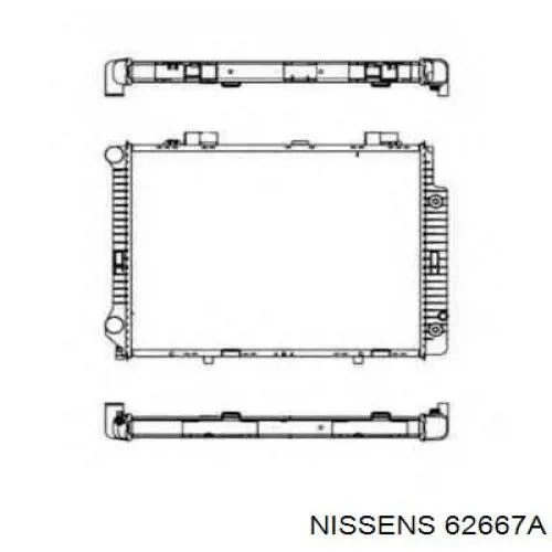 62667A Nissens радиатор
