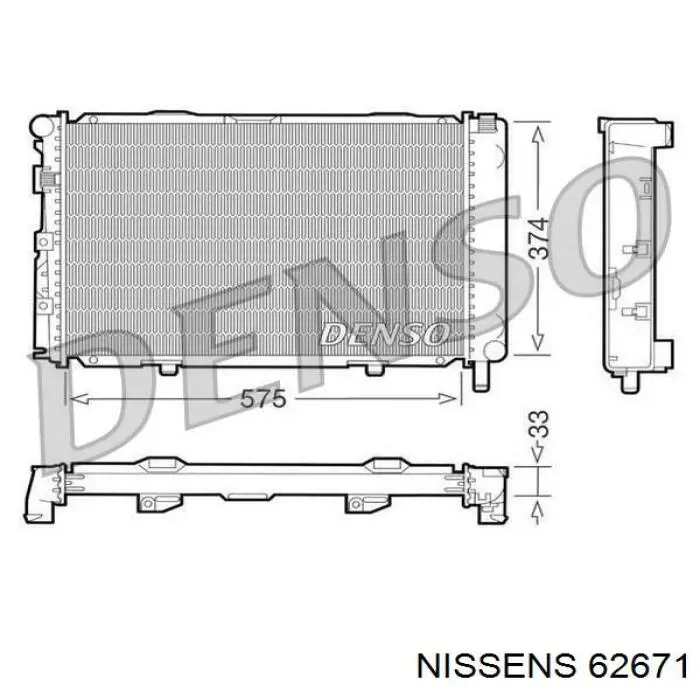 62671 Nissens радиатор