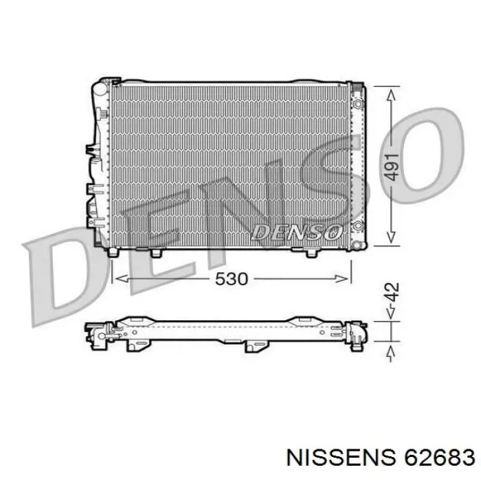 Радиатор 62683 Nissens