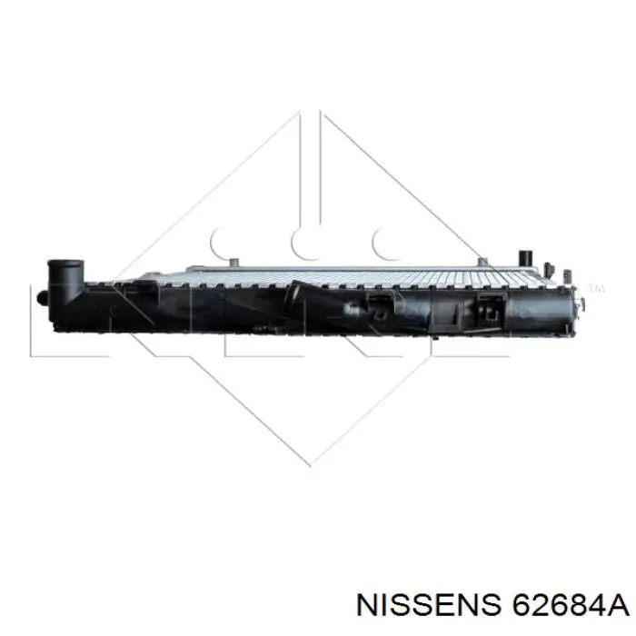 Radiador refrigeración del motor 62684A Nissens
