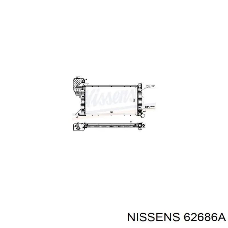 62686A Nissens радиатор