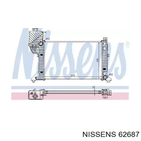 62687 Nissens радиатор