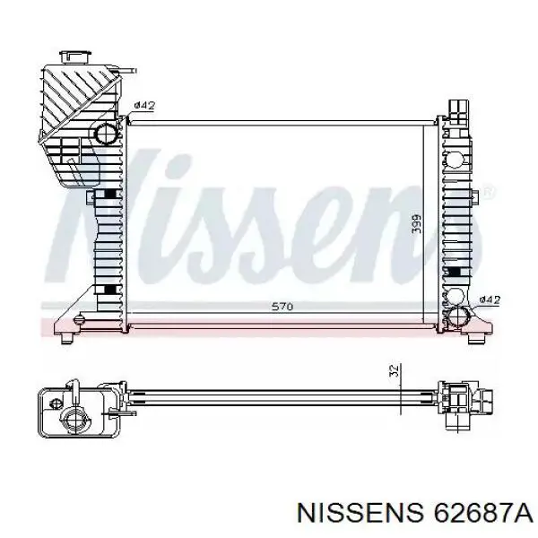 62687A Nissens радиатор