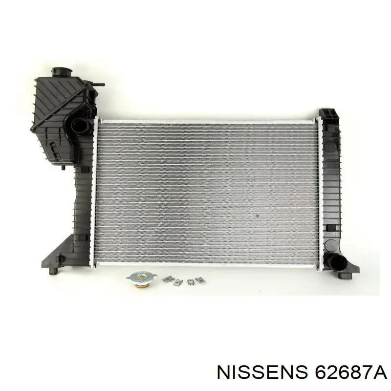 Radiador refrigeración del motor 62687A Nissens