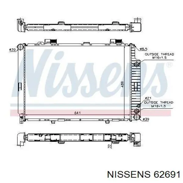 62691 Nissens радиатор