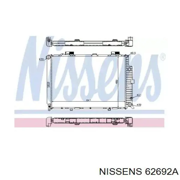 62692A Nissens радиатор