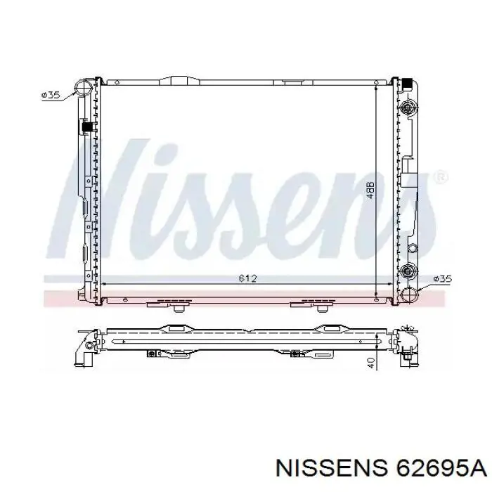 62695A Nissens радиатор