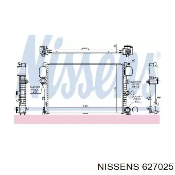 627025 Nissens радиатор