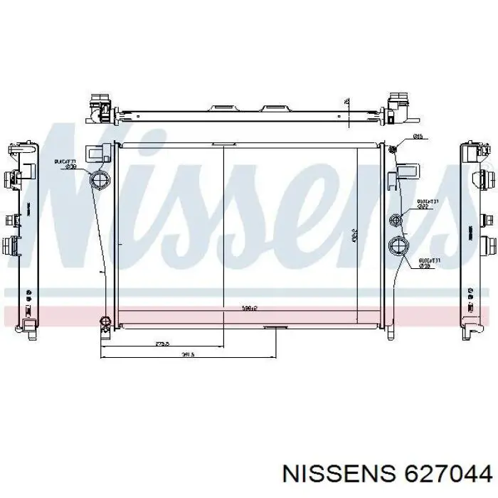 627044 Nissens радиатор