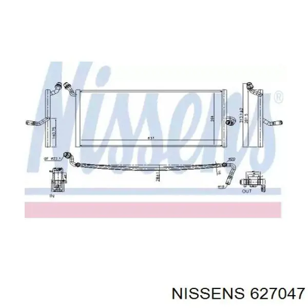 Интеркулер 627047 Nissens