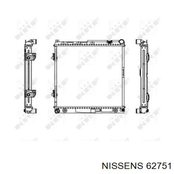 Радиатор 62751 Nissens